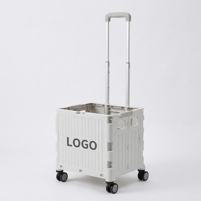 Foldable Shopping Trolley with Wheels