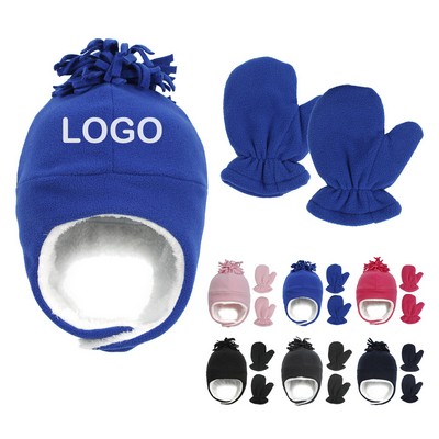 Baby Winter Hat and Gloves Set