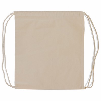 6 oz Cotton Drawstring Backpack - Small