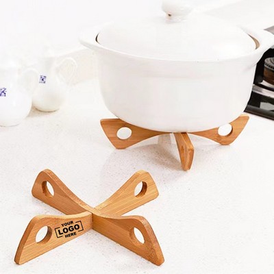 Natural Bamboo Trivets Heat Resistant Pad