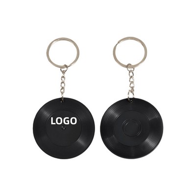 Record Music Key Chain