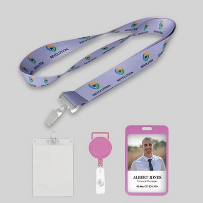 Dye sublimated Custom Full Color Lanyards-A- 3/4"