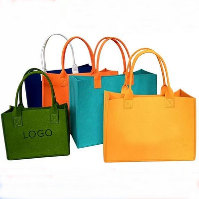 Grocery Felt Tote Bag