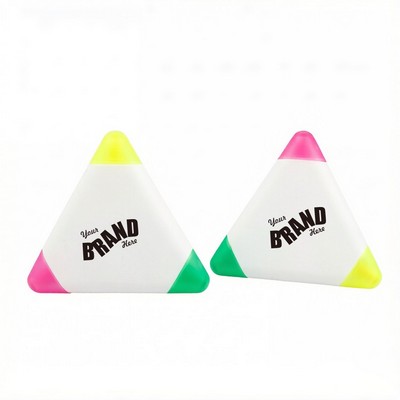 3-In-1 Triangular Shaped Multicolor Highlighter