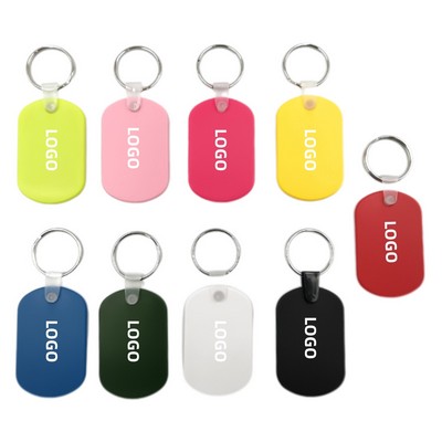 Custom Soft Pvc Dog Tag Keychain