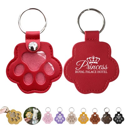 Pet Hair Memorial Keychain with PU Leather Pouch