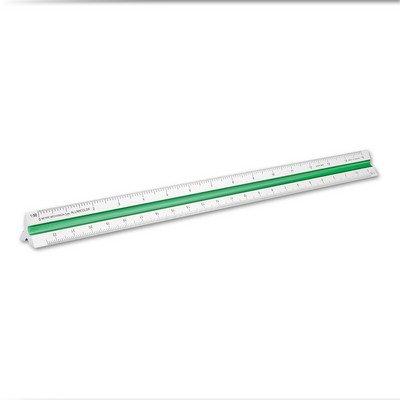 30 Cm Color-Coded Metric Mechanical Engineer Triangular Solid Scale