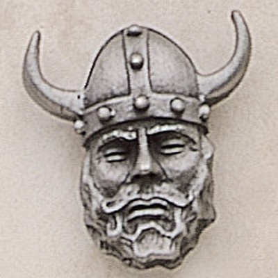 Viking Head Marken Design Cast Lapel Pin (Up to 1")
