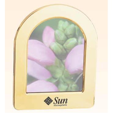 Lacquer-Coated Brass Arched Picture Frame for 3"x 5" Photos - ON SALE, LIMITED STOCK