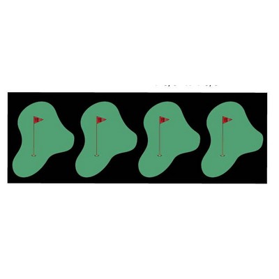 Golf Course Panoramic Metal Photo Magnet (1 5/8"x4 5/8")