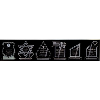 Any "A" Shape Award on Clear Acrylic Base