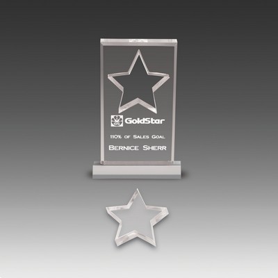 Star Cut-Out Acrylic Award (3½"x6")