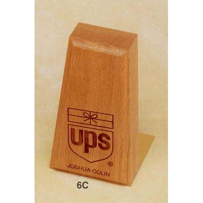 2-1/2"x6" Walnut Tapered Book End (Each) (6b)