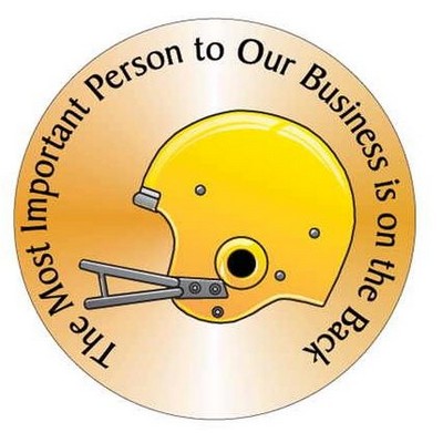 Football Helmet Photo Hand Mirror (2½" Diameter)