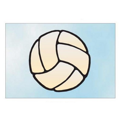 Volleyball Metal Rectangle Photo Magnet (2"x3")