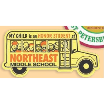 Custom Decal w/Transparent Face Adhesive (5 or Less Square Inch)