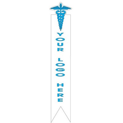 Caduceus Bookmark w/ Black Back