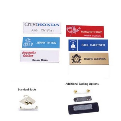 1"x3" Laser Engraved Name Badge