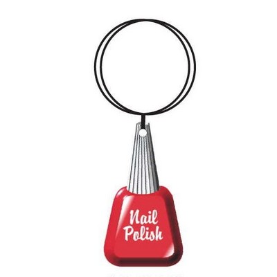 Nail Polish Keychain w/Mirrored Back (2 Square Inch)