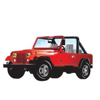 SUV 2 Executive Magnet w/ Full Magnetic Back (2 Square Inch)