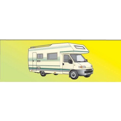 Recreational Vehicle 2 Panoramic Badge w/ Bar Pin