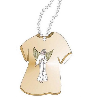 Angel Promotional T-Shirt Key Chain w/ Black Back (4 Square Inch)