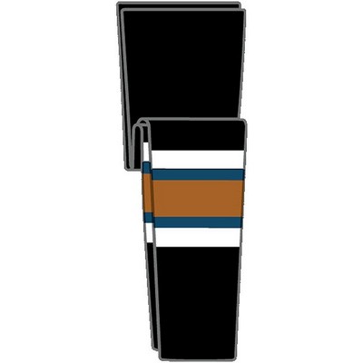 Washington Pro Series Black & Orange Socks w/White & Blue Stripes