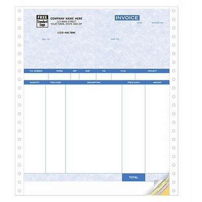 Parchment Product Invoices (4 Part)