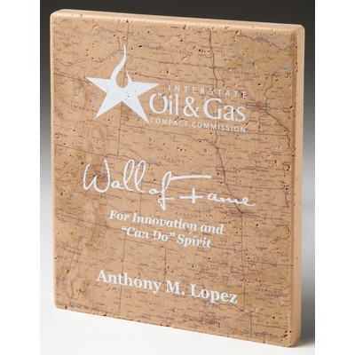 Travertine Textured Plaque (8"x10")