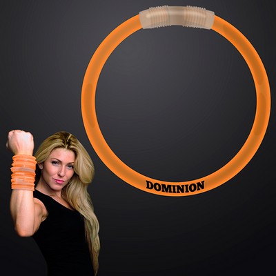 8" Orange Glow Bracelet - PRINTED