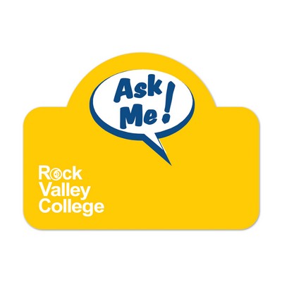 Laminated Name Badge Full Color (2.25"x3") Rectangle w/Bump - No personalization included