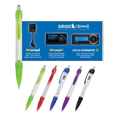 Click-Action Ballpoint w/Pull-Out Banner Pen