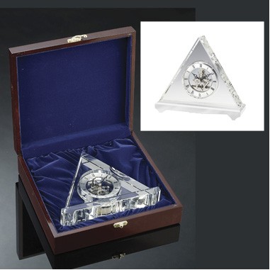 Crystal Clock (Engraved)