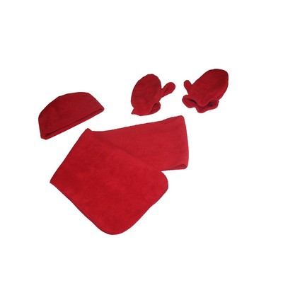 Canadian Made Premium Youth Scarf, Beanie & Mitts Set