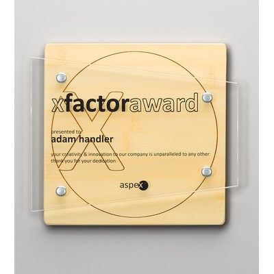 EVOKE: EcoEdge Laser Bamboo Wall Award (8" x 7")