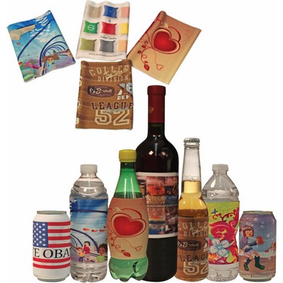 Dye Sublimation Reusable Beverage Sleeve PMS Match Color