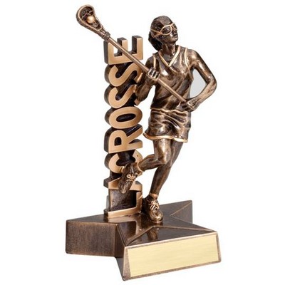 Lacrosse, Female Superstar Resin - 6-1/2"