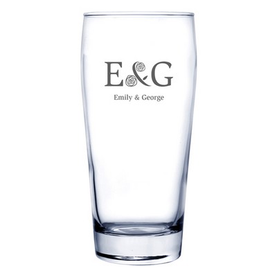 20 oz Pilsner Drinking Glass (Deep Etch)
