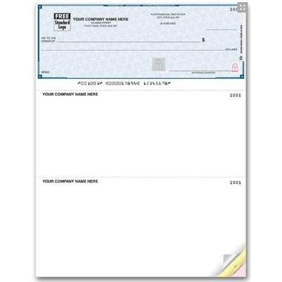 Laser Voucher Checks - Lined High Security Multi-Purpose (3 Part)