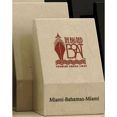 Medium White Marble Achievement Award