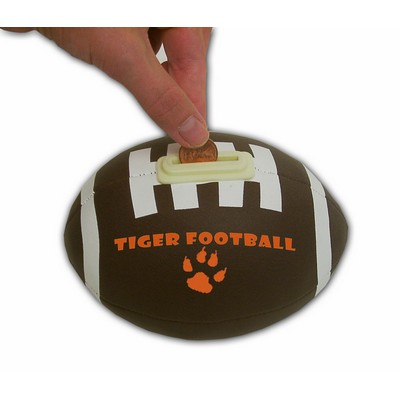 Custom Plush Football Coin Bank