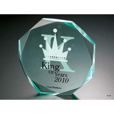 Translucent Green Lucite Diamond Award