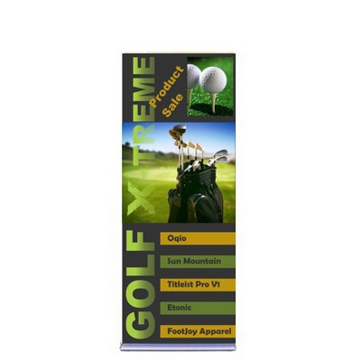 Superior Retractable Banner - 60" Silver Base. Full Color