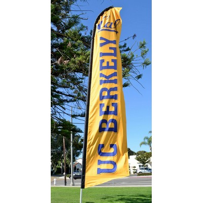 Custom Single Sided Swooper Flag Kit w/Tire Base