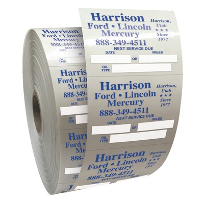 Static Service Stickers | Rectangle | 2" x 2 1/2"