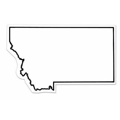 Montana State Shape Magnet - Full Color
