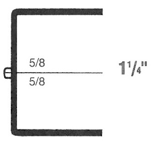 Rigid Clear Hinged Plastic Box (2"x2"x1 1/4")