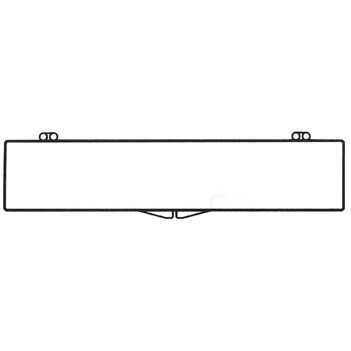 Rigid Clear Hinged Plastic Box (7 1/2"x1 1/2"x5/8")