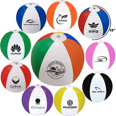 16" Large Delightful Inflatable Beach Ball