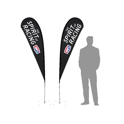 7' TearDrop Flag W/ Double Sided Printing